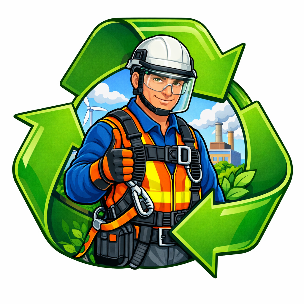 Ilustração de reciclagem e atualização de treinamentos